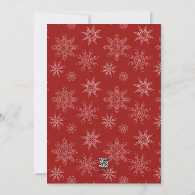 SIMPLE HAPPY HOLIDAYS PHOTO CARD RED
