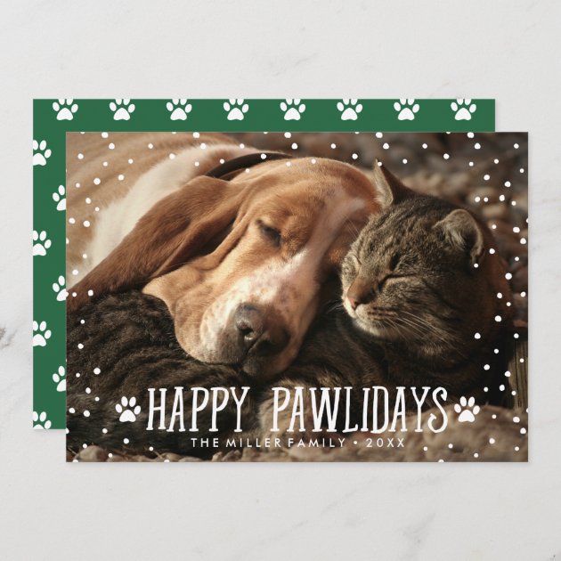 Happy Pawlidays | Holiday Photo Card