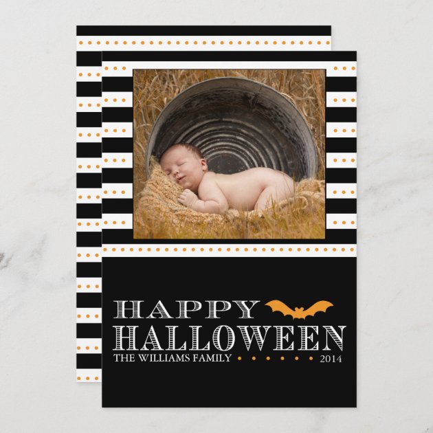 Batty Halloween Photocards Card