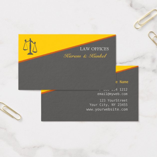 Legal Attorney Law Graduate Justice Striped Business Card