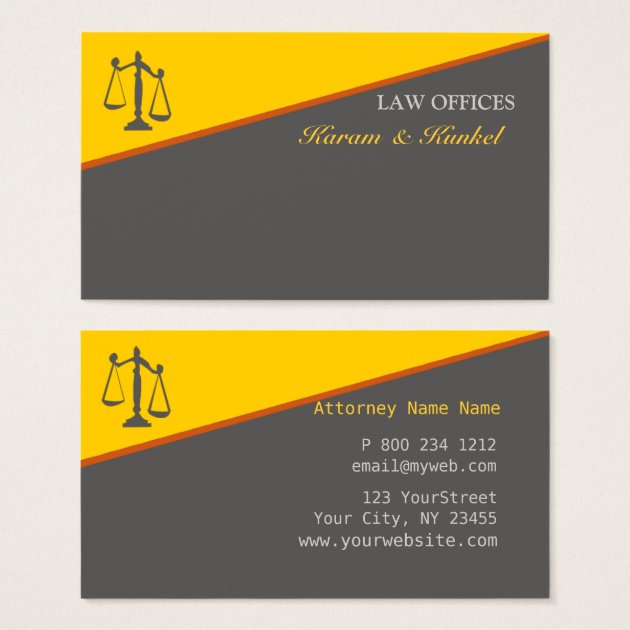 Legal Attorney Law Graduate Justice Striped Business Card