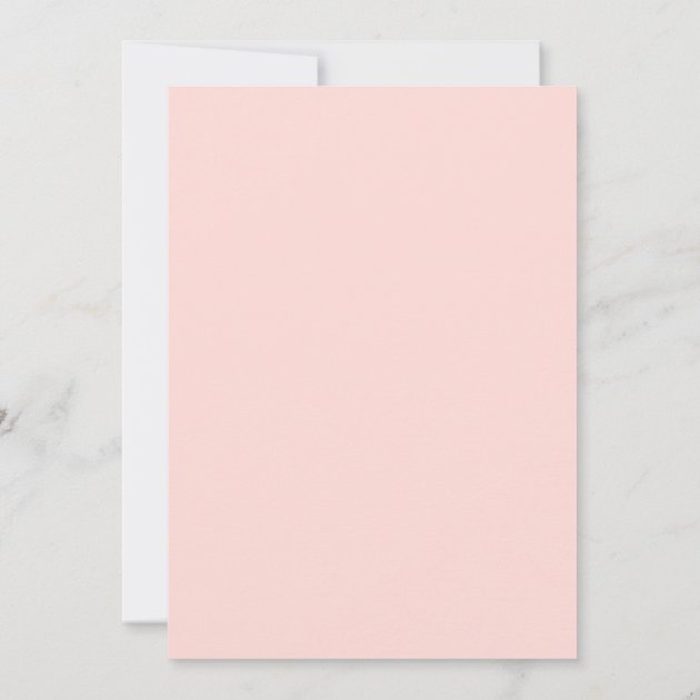 Blush Pink Floral Photo Save The Date Card