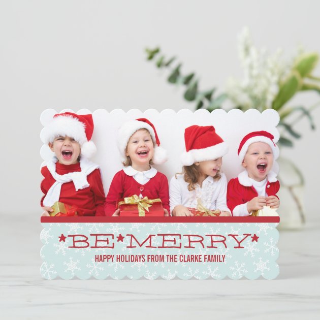 RED BLUE, BE MERRY | HOLIDAY PHOTO CARD