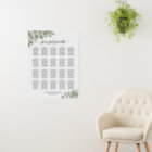 20 Table Eucalyptus Greenery Wedding Seating Chart Foam Board | Zazzle