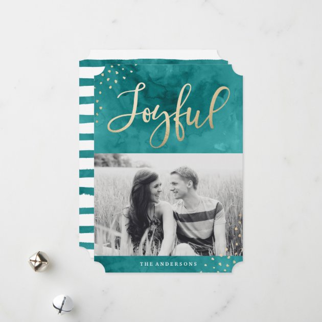 Joyful Gold | Holiday Photo Card