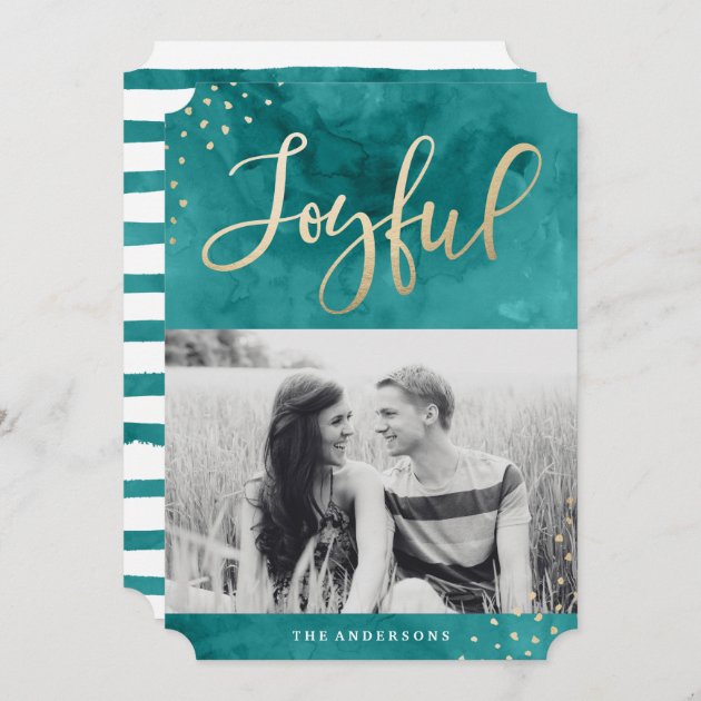 Joyful Gold | Holiday Photo Card