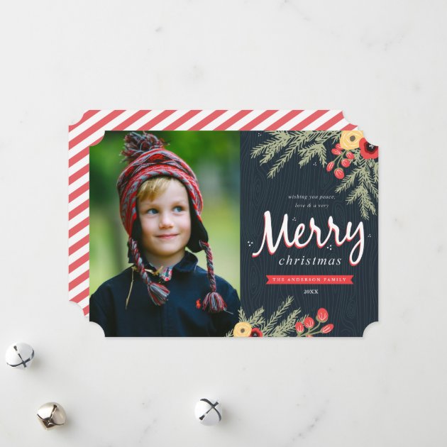 Winter Foliage Holiday Invitation