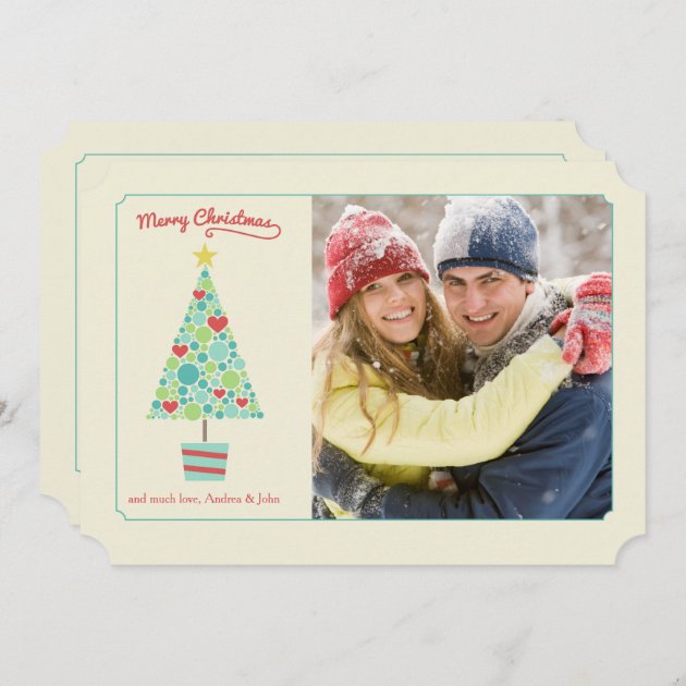 Red Heart Christmas Holiday Photo Card