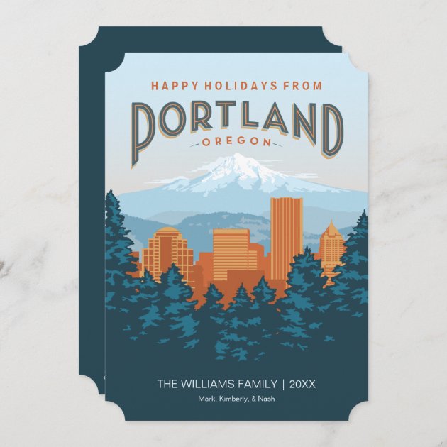Happy Holidays From Portland Holiday Invitation