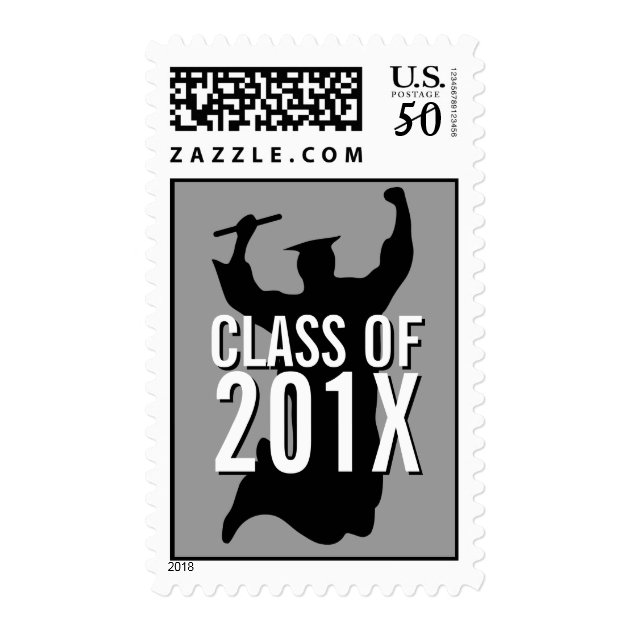 Class Of Celebrating Graduate Black | White Stamp