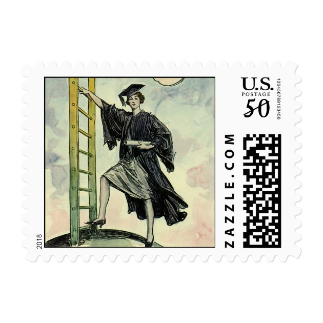 Vintage Graduation, Climbing The Corporate Ladder Postage