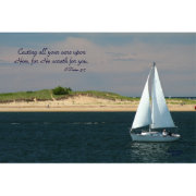Sailboat, scripture poster | Zazzle.com