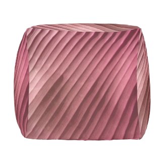 Leaf Red Diagonal Outdoor Pouf