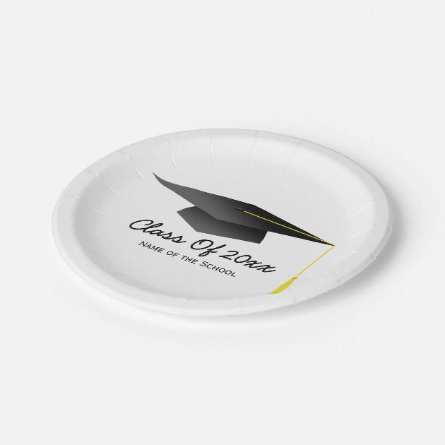 Personalizable Plates Of Paper - Graduation
