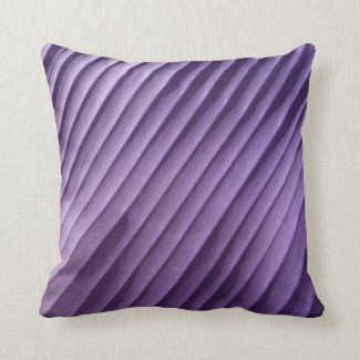 Leaf Purple Diagonal Throw Pillow