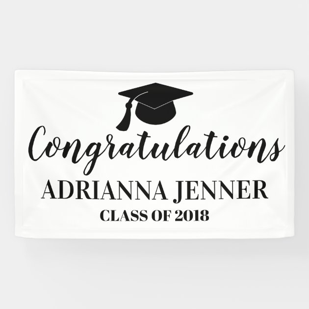 Congratulations Graduate Simple Handwritten Script Banner