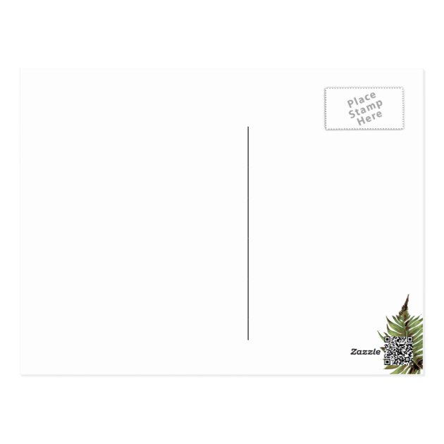 Tropical Leaves Pineapple Hand Script Thank You Postcard