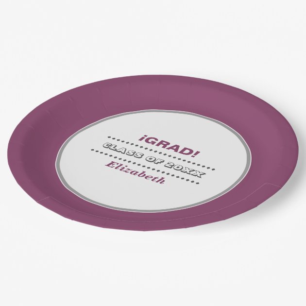 IGrad. Personalized Graduation Party Paper Plates