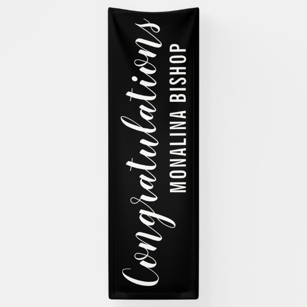 Black | Congratulations | Graduate Banner