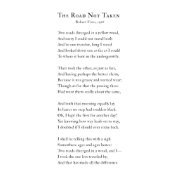 Robert Frost, Road Not Taken Poem fridge magnet | Zazzle.com
