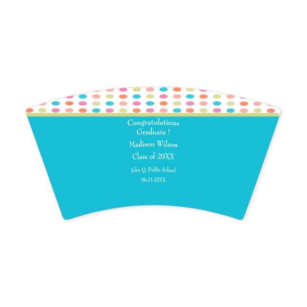 Colorful Polka Dots Graduation Paper Cups