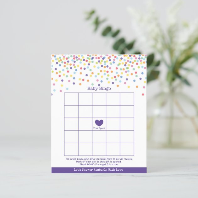 Confetti Theme Baby Shower Game