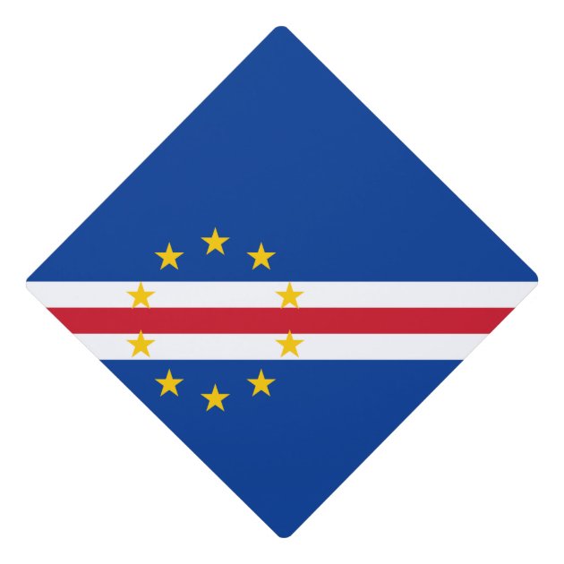 Cape Verdean Flag Graduation Cap Topper
