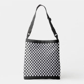 Black and White Checkered Crossbody Bag | Zazzle