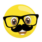 Emoji Stickers With Mustache and Glasses | Zazzle.com