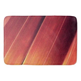 Palm Fronds in Rust and Gold Bath Mat