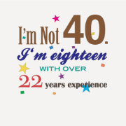 I'm Not 40 - Funny Birthday Gift T-Shirt | Zazzle.com