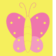 Pink and Yellow Butterfly Print | Zazzle