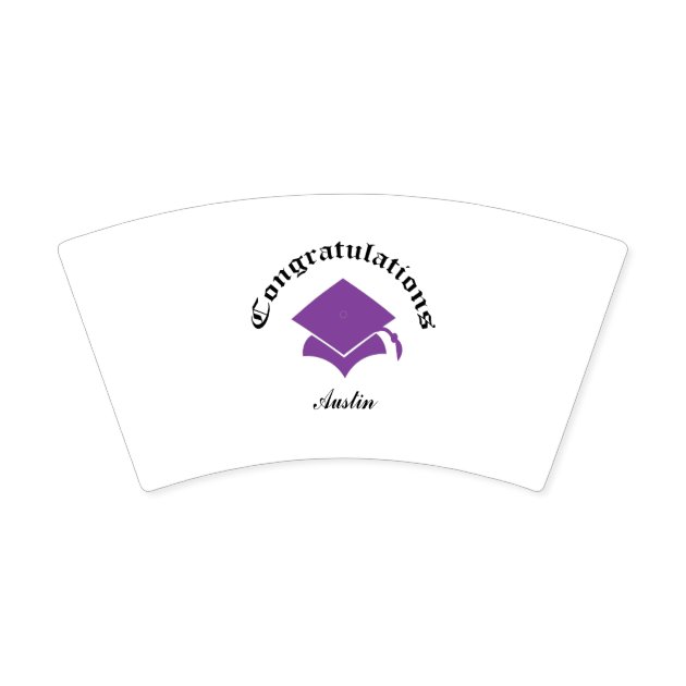 Customizable Congrats Graduation Cups - Purple