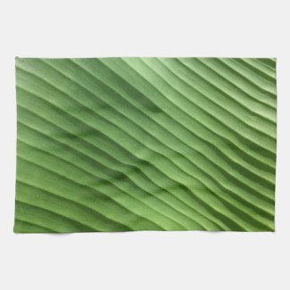 Leaf Green Diagonal Towel