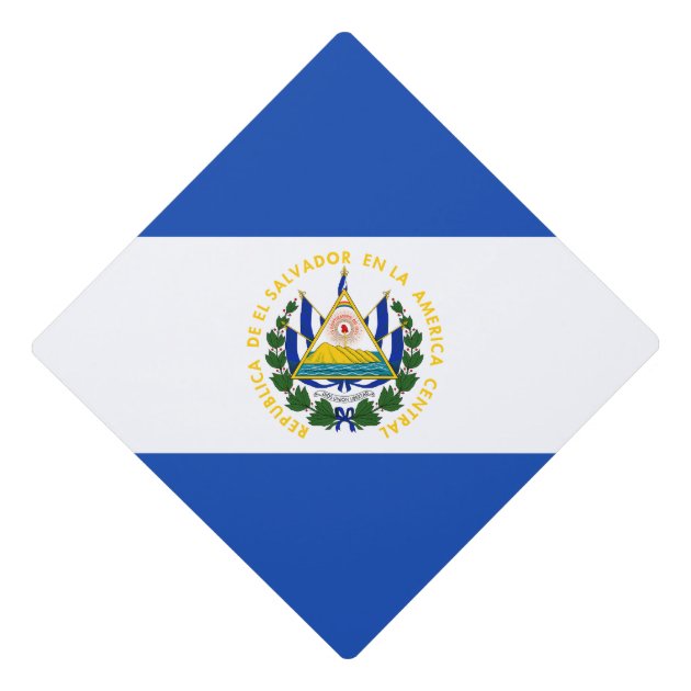 Salvadoran Flag Graduation Cap Topper