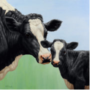 Holstein Cow and Calf Wall Sticker | Zazzle.com