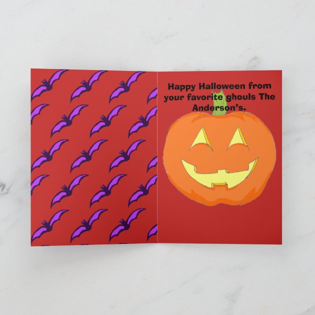 Vampire Halloween Greeting Card