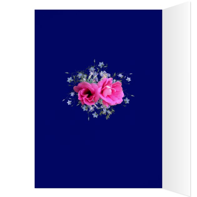 Pink Flowers Thank You For Graduation Gift Card