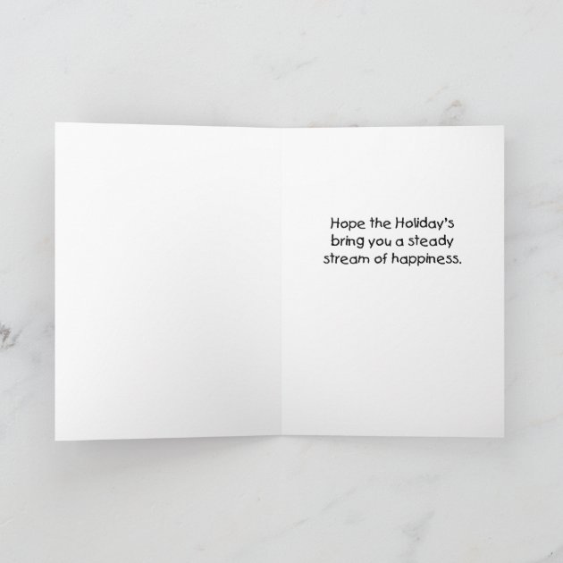 Funny Christmas Cards: Steady Flow Holiday Invitation