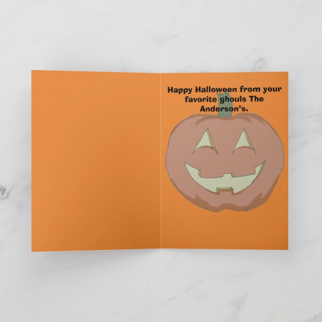 Skull & Crossbones Halloween Greeting Card