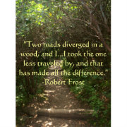 Two roads diverged in a wood Poster | Zazzle.com