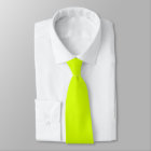 Neon Yellow, High Visibility Chartreuse Tie | Zazzle