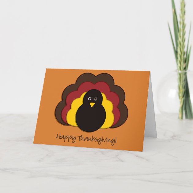 Thanksgiving Turkey Holiday Card