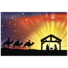 Christian Christmas Nativity Scene Postcard | Zazzle