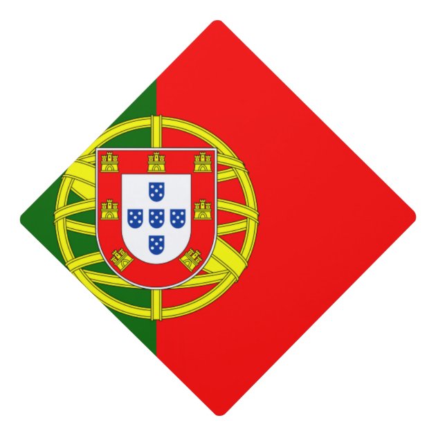 Portugal Flag Graduation Cap Topper