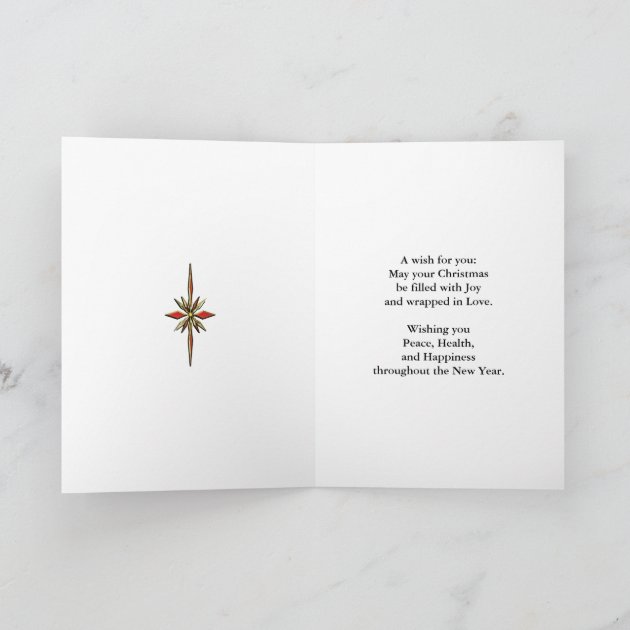 For Mother, Traditional Christmas Invitation