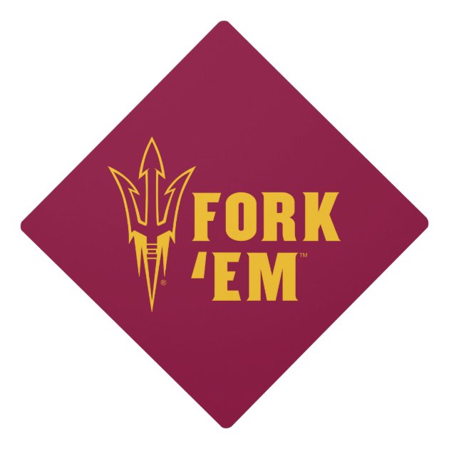 Arizona State Fork 'Em Graduation Cap Topper