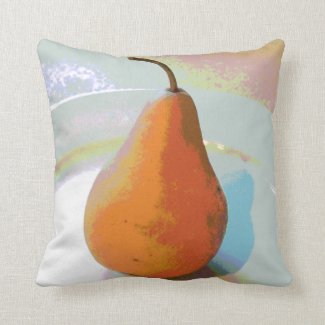 Pear Still Life Throw Pillow