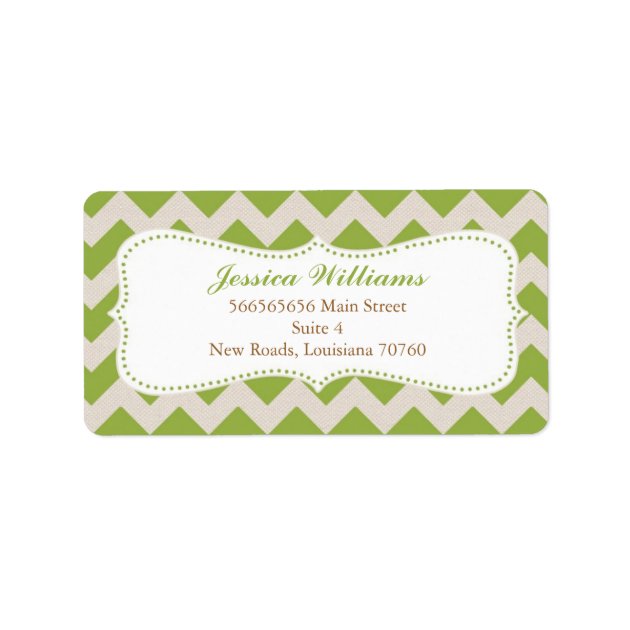 Chic Chevron Graduation Label