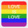 love is love Rainbow flag Heart Sticker | Zazzle.com